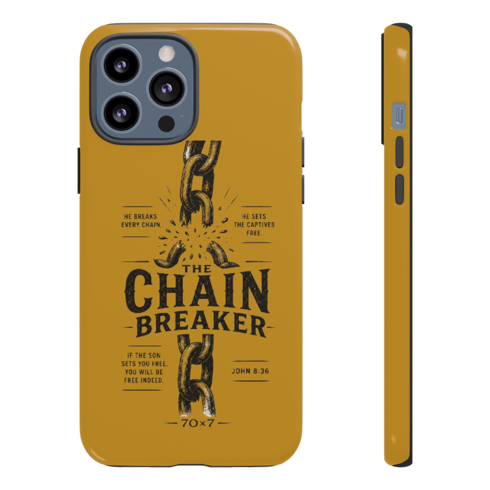 Chain Breaker Phone Case – Inspirational Christian Scripture iPhone Case