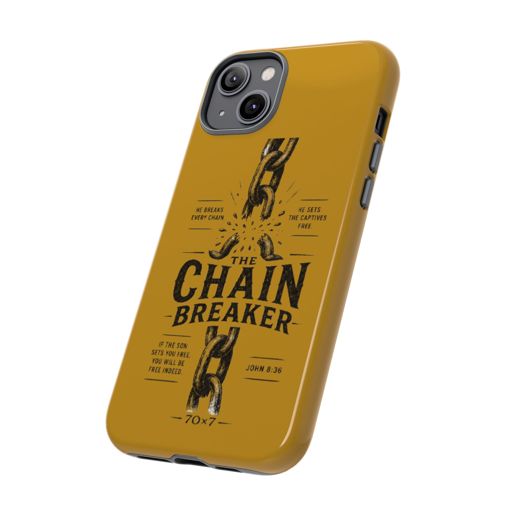 Chain Breaker Phone Case – Inspirational Christian Scripture iPhone Case
