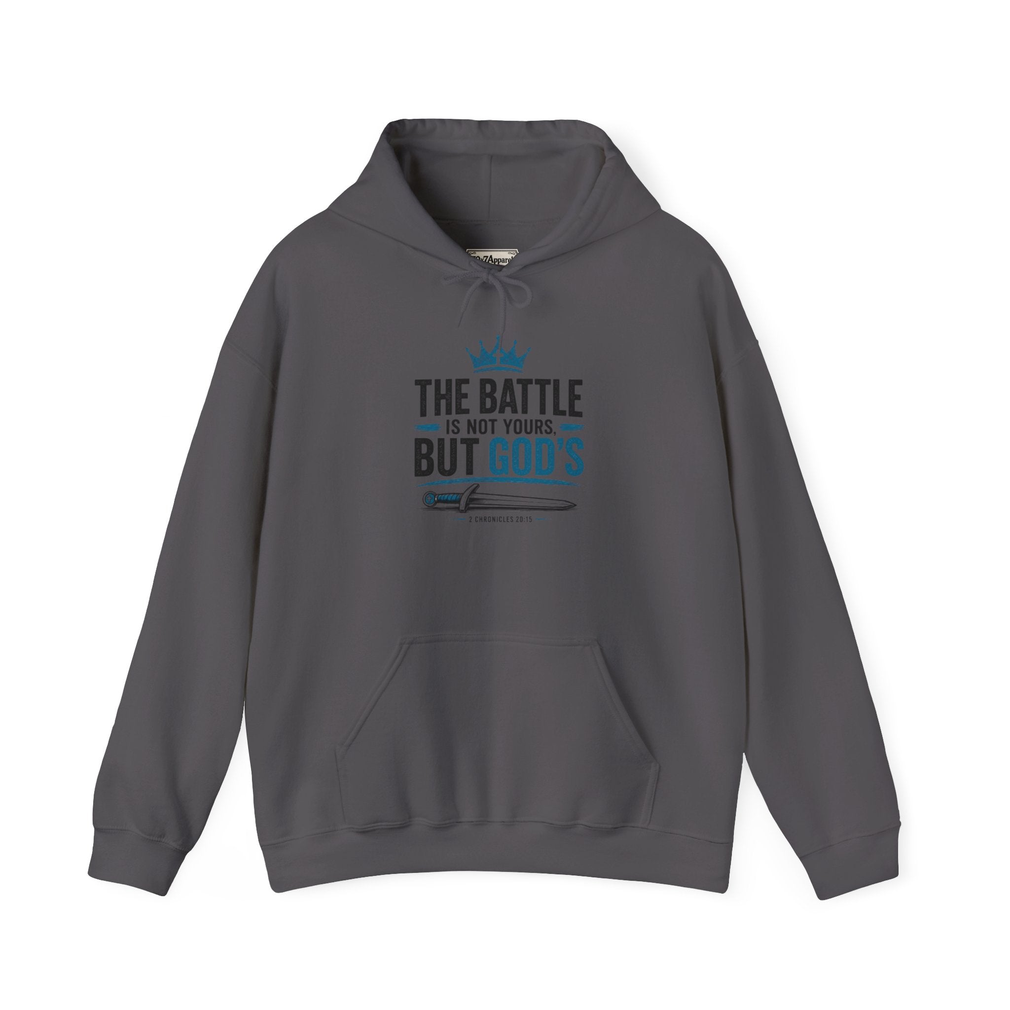 Christian Hoodie — "The Battle Is Not Yours But God's" Inspirational Pullover